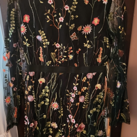 COPY - Embroidered midi dress - Picture 2 of 5